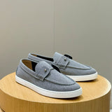 C. Louboutin Mocassim Chambeliboat Cinza