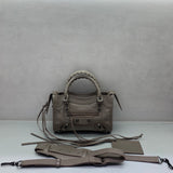 Bolsa Balenciaga Le City Mini 23x10x16cm cinza