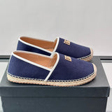 Espadrilhe DG com logo gravado azul
