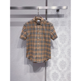 Camisa Burberry de algodão Check cor Areia