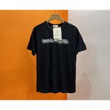 Camisa de Algodão Alexander McQueen Preta logo