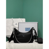 Bolsa Prada Saffiano Re-Edition 2005 em Nylon 22x6x12cm (Preto e outras cores)