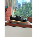 Loro Piana Tênis Walk Preto Camurça