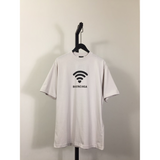 Camiseta de Algodão Balenciaga Lo_ve Fit Branca