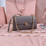 Bolsa MiuMiu Baguette em couro Napa 24X13.5X9cm (Cinza e outras cores)
