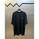 Camisa Prada em algodão Logotipo de letras estampado na parte da frente Preta