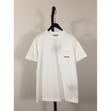 Camisa Prada em algodão com nome Bordado em Bolso Lateral Superior Branca