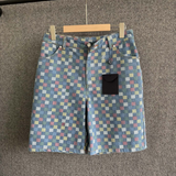 Bermuda com Cambraia Damier Louis Vuitton LV