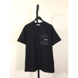 Camisa Prada em algodão com nome Bordado em Bolso Lateral Superior Preta