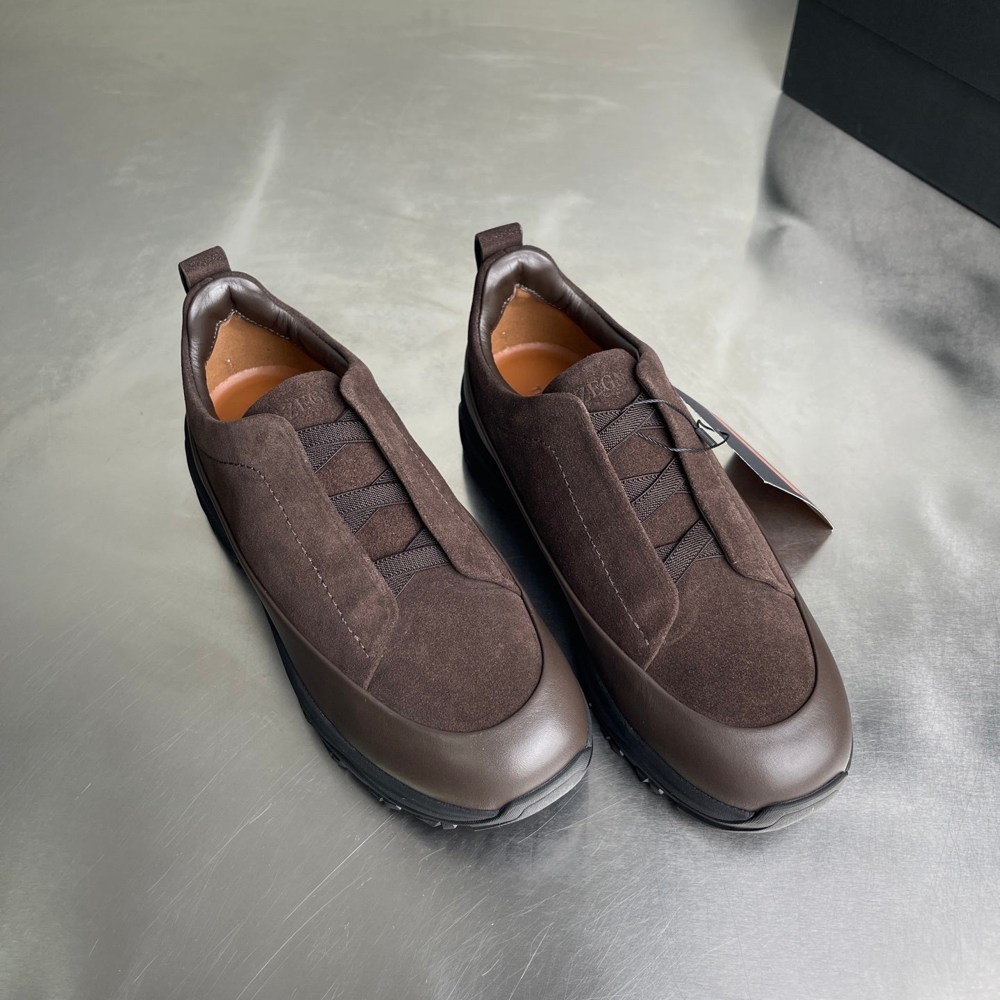 Zegna Triple Stitch Monte marrom