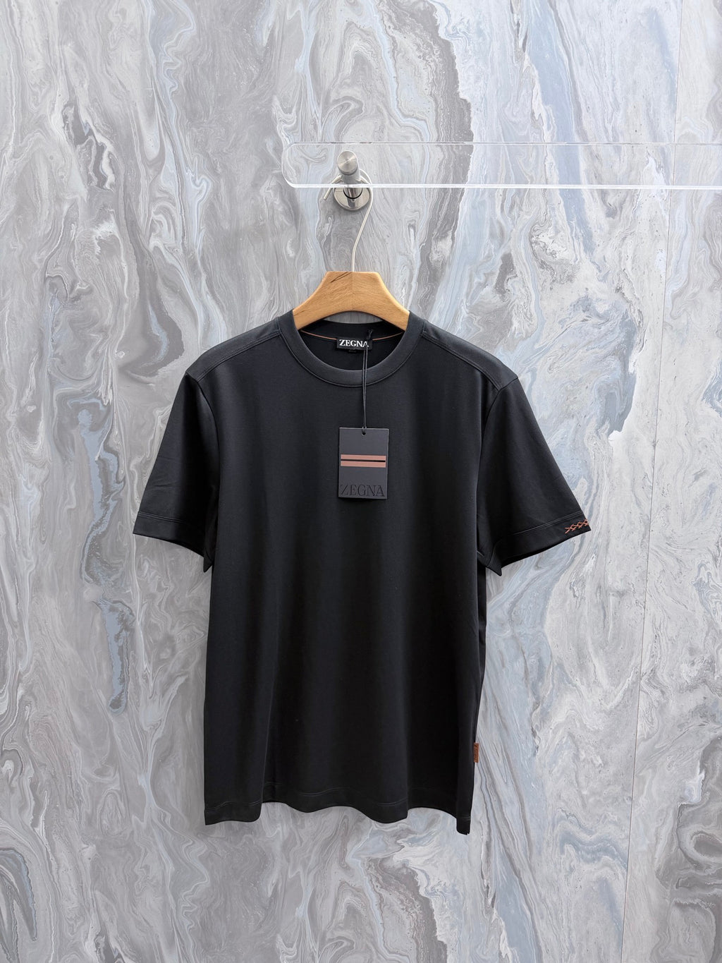 Camisa Algodão Zegna Preta