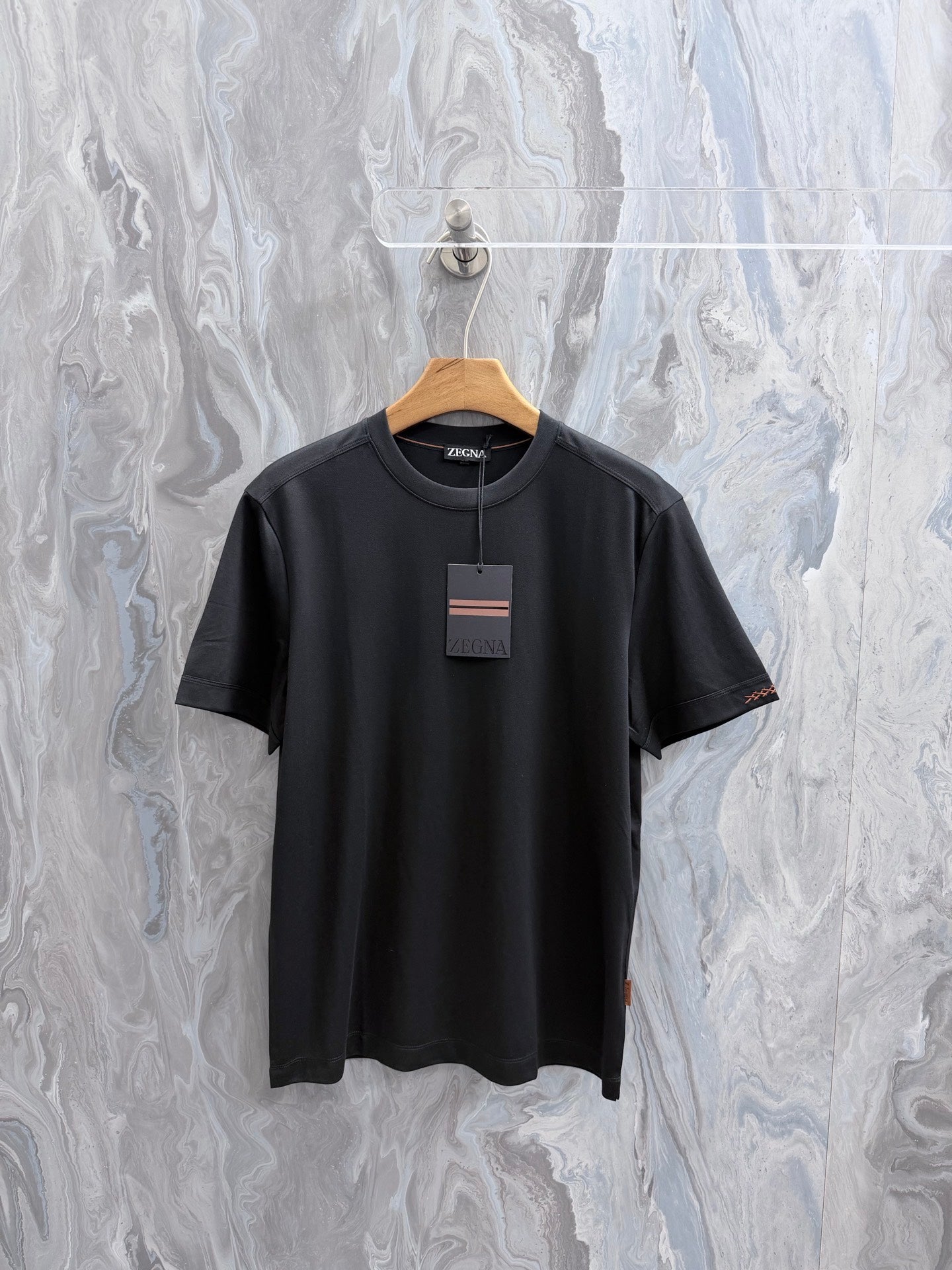 Camisa Algodão Zegna Preta