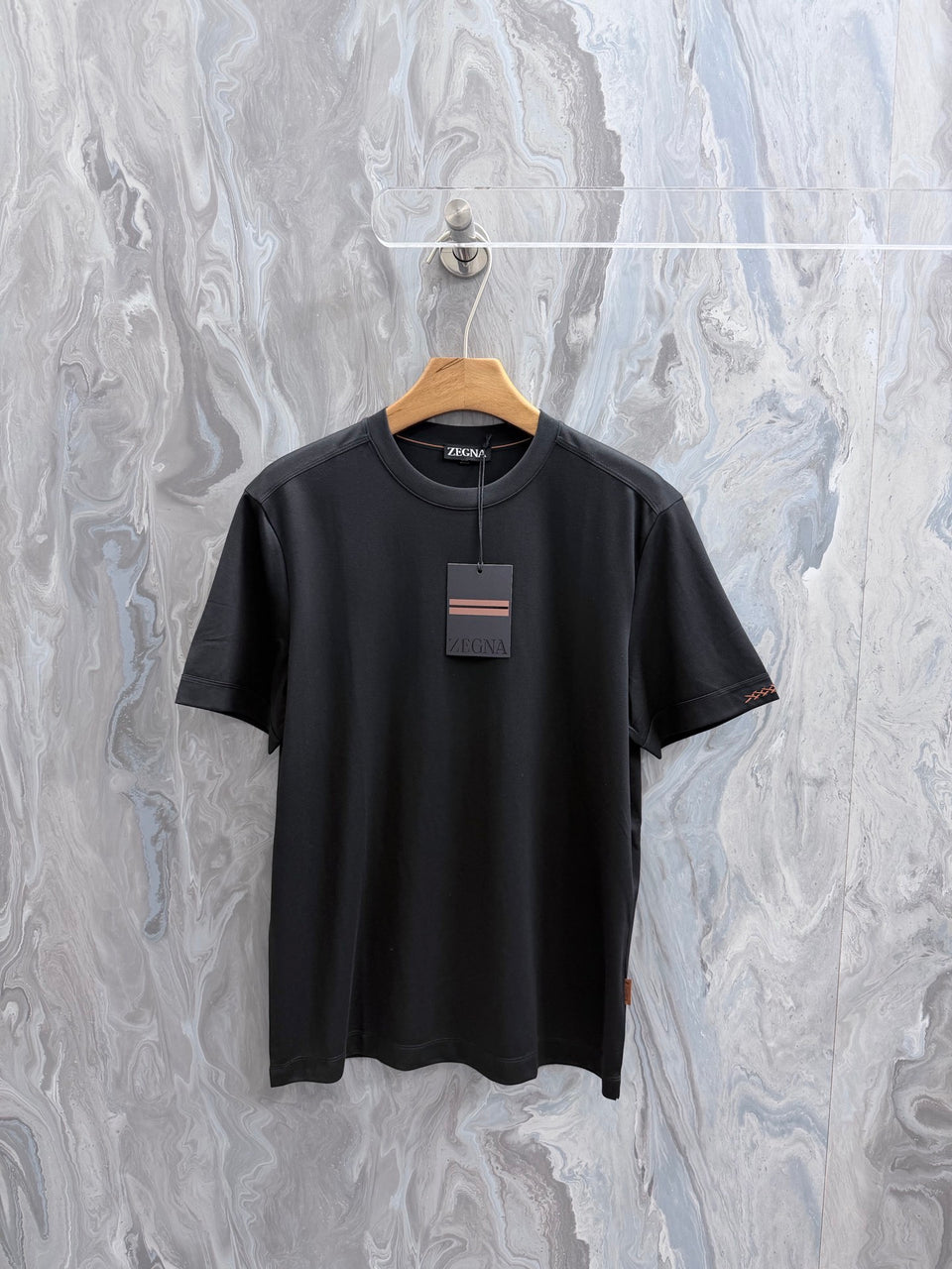 Camisa Algodão Zegna Preta