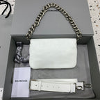 Bolsa Balenciaga BB Soft 23.5x14cm  branca