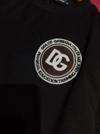 Camiseta Dolce & Gabbana D&G com aplicação de logotipo Preta