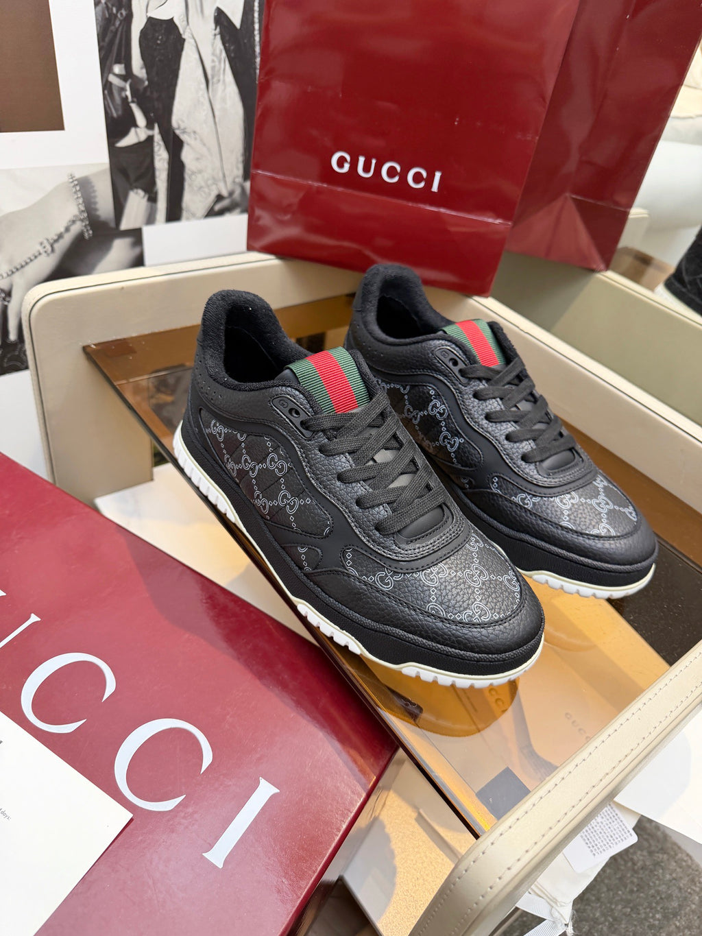 Tênis Gucci Re-Web Preto