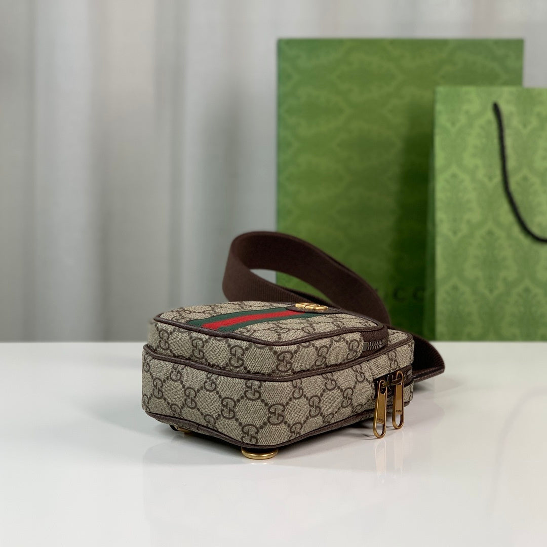 Bag Gucci Ophidia GG Supreme Mini Messenger 12X18X6.9cm