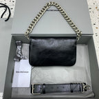 Bolsa Balenciaga BB Soft 23.5x14cm preta