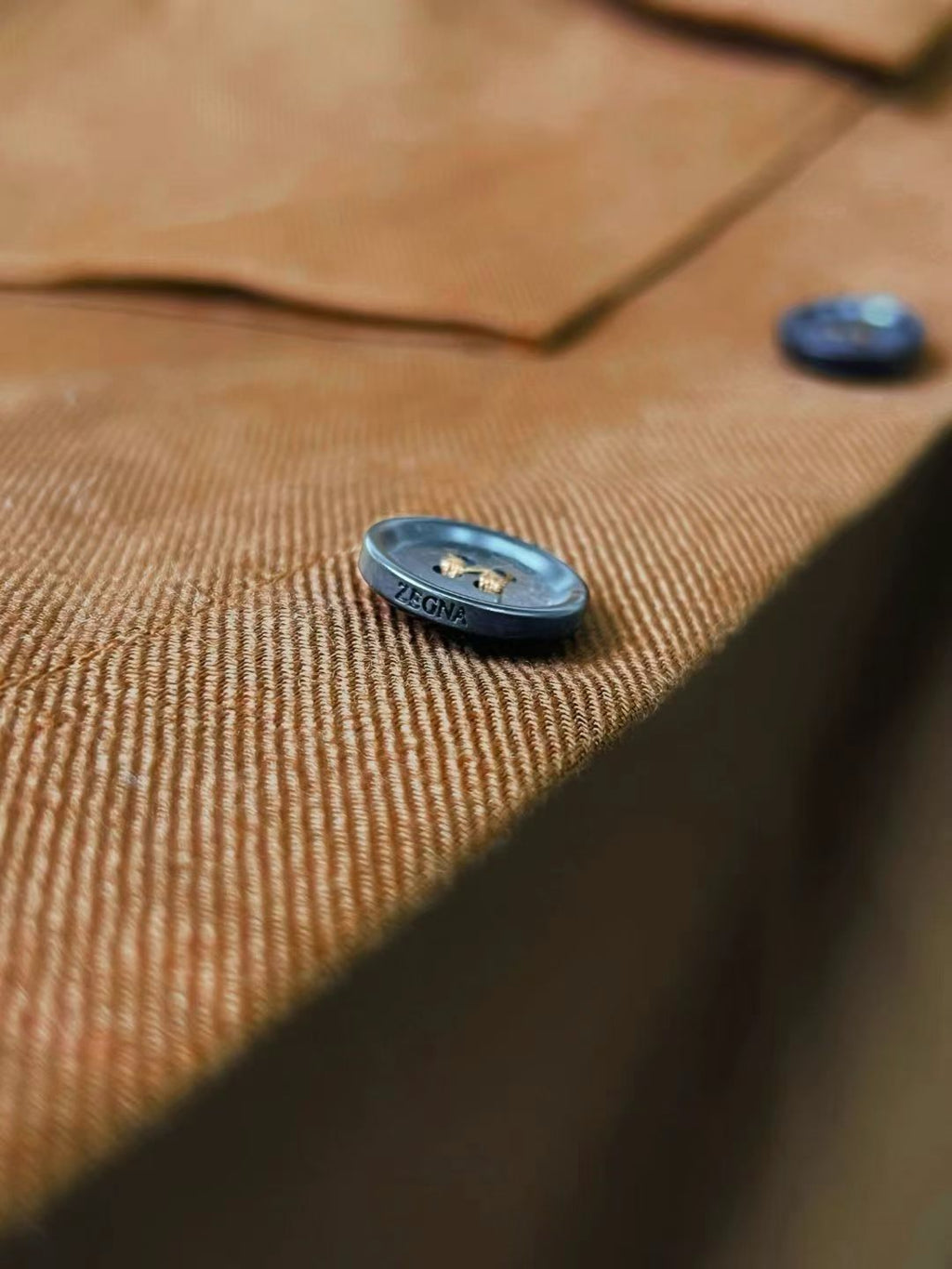 Camisa Social Zegna Caramelo