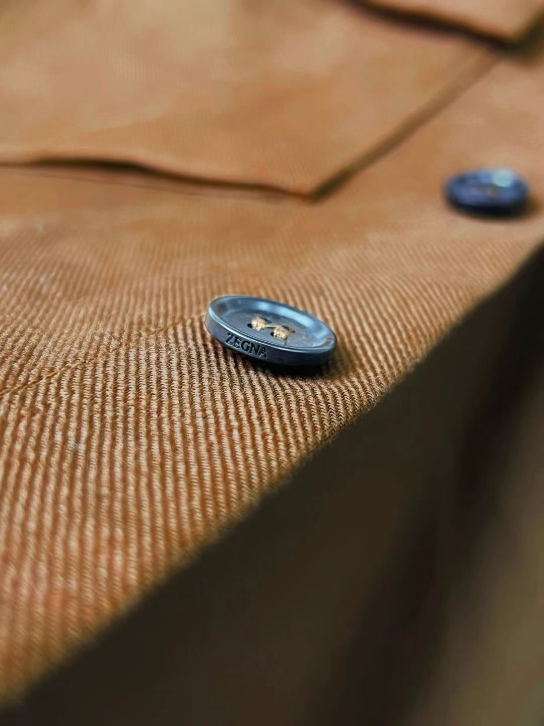Camisa Social Zegna Caramelo