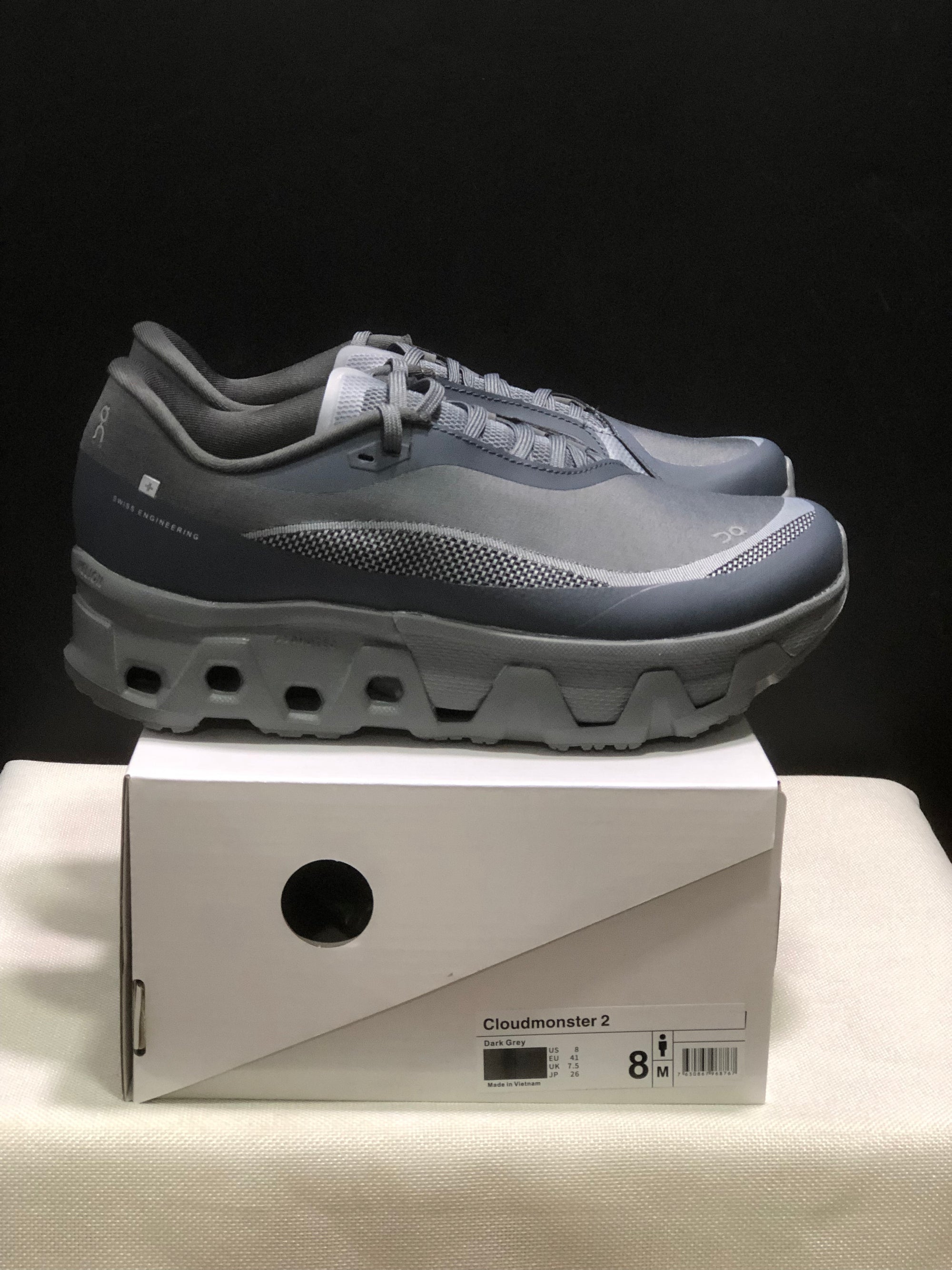 Tênis On Cloudmonster Hyper x PAF Cinza