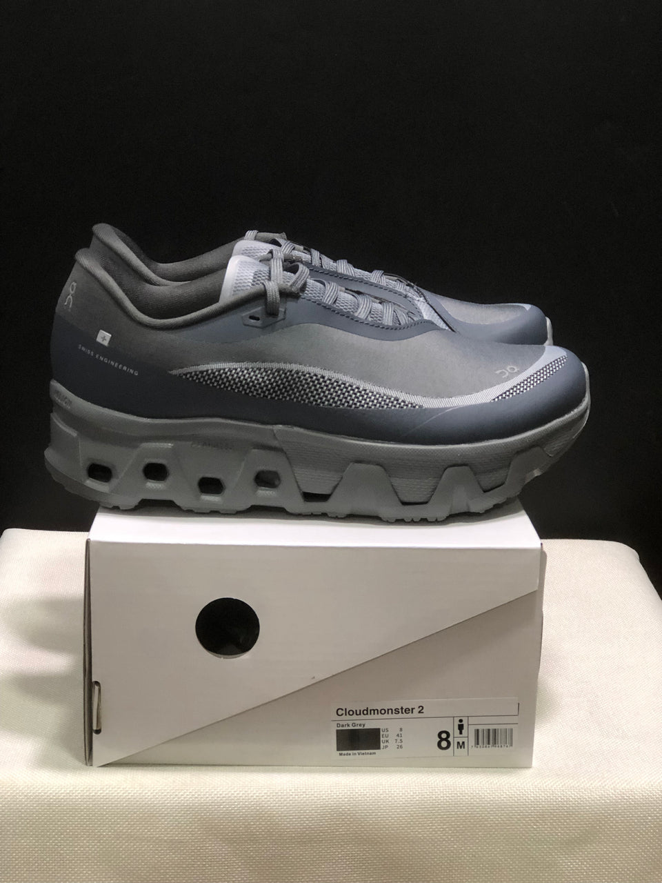 Tênis On Cloudmonster Hyper x PAF Cinza