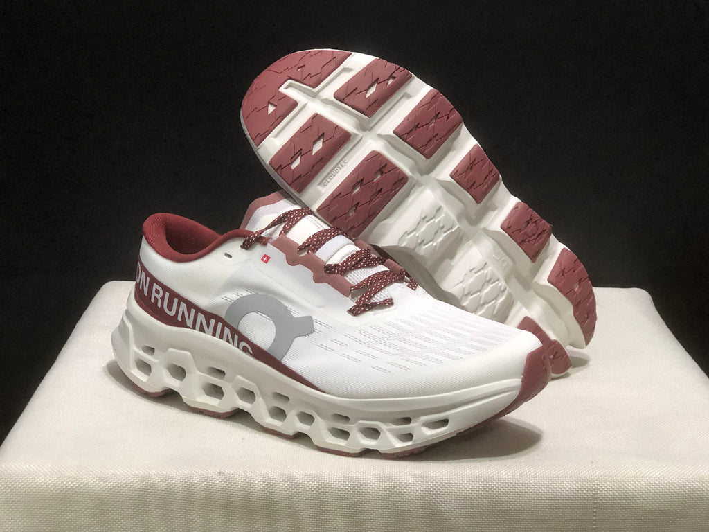 Tênis On Running Cloudmonster 3 Branco/vermelho