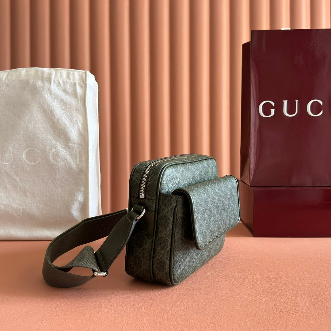 Bag Gucci Monogram GG Crossbody Verde 23x18x12cm