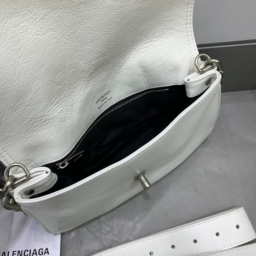 Bolsa Balenciaga BB Soft 23.5x14cm  branca