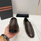 Mocassim Zegna Penny Loafer couro marrom