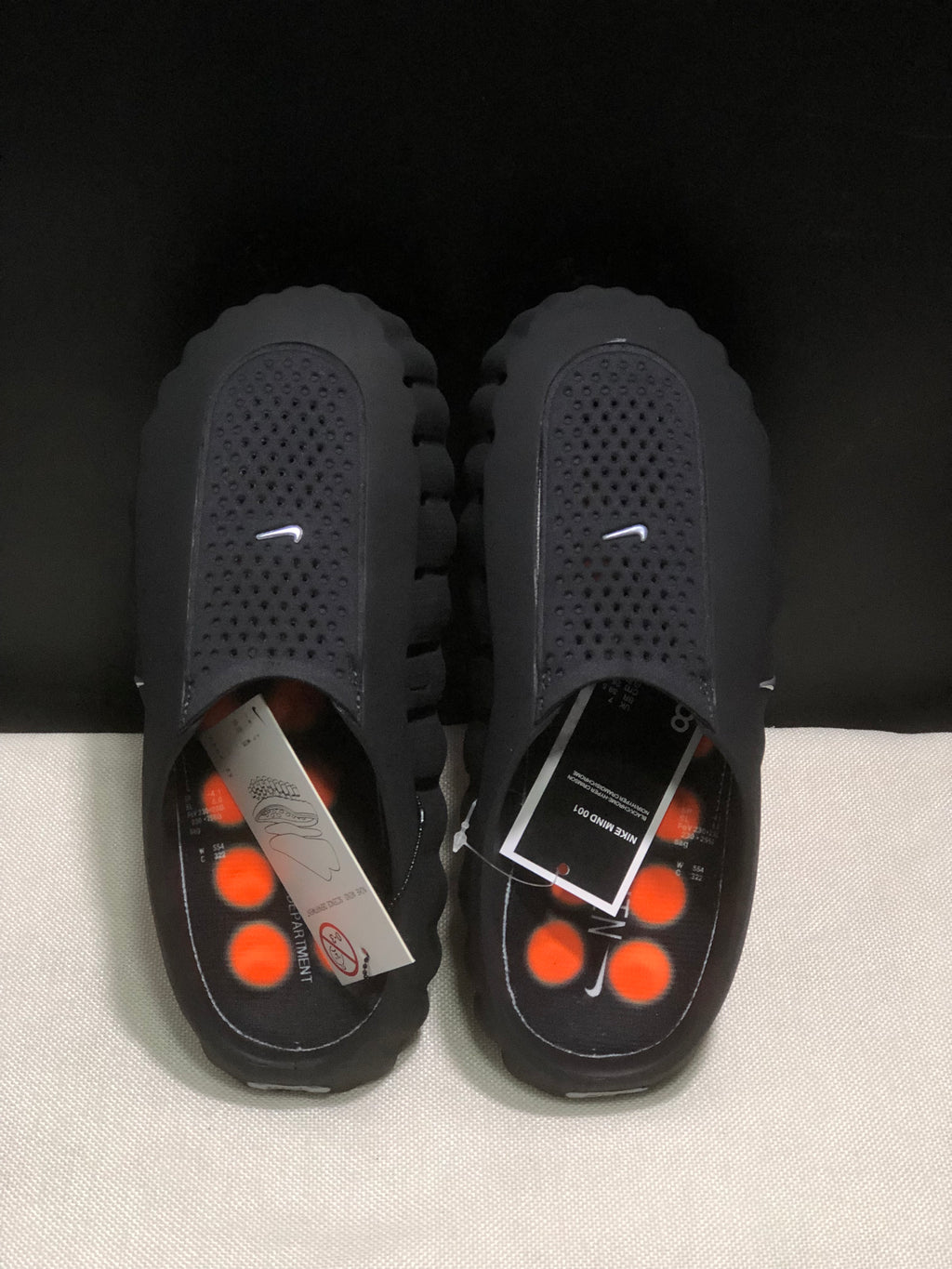 Slide Nike Mind 001 Black Chrome Preto