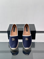 Espadrilhe DG com logo gravado azul