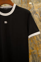 Camiseta Dolce & Gabbana D&G de algodão com bordado Preta