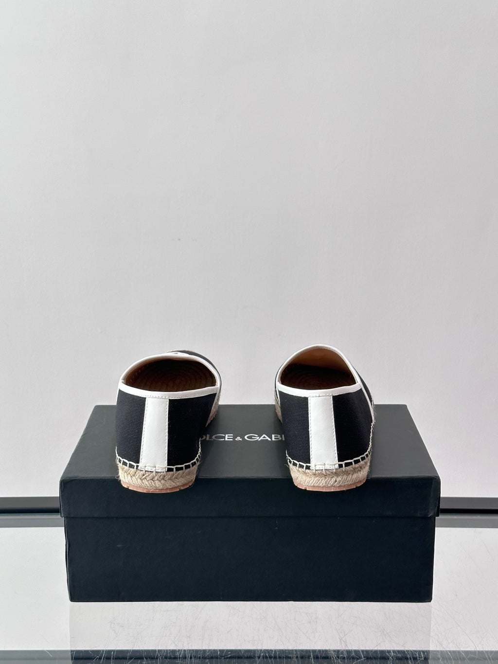 Espadrilhe DG com logo gravado Preto