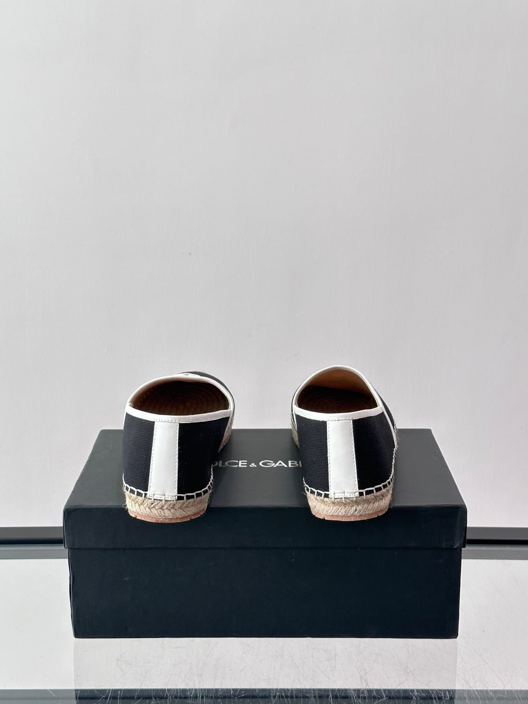 Espadrilhe DG com logo gravado Preto