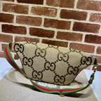Pochete Gucci GG Jumbo Marrom 39X17X4cm