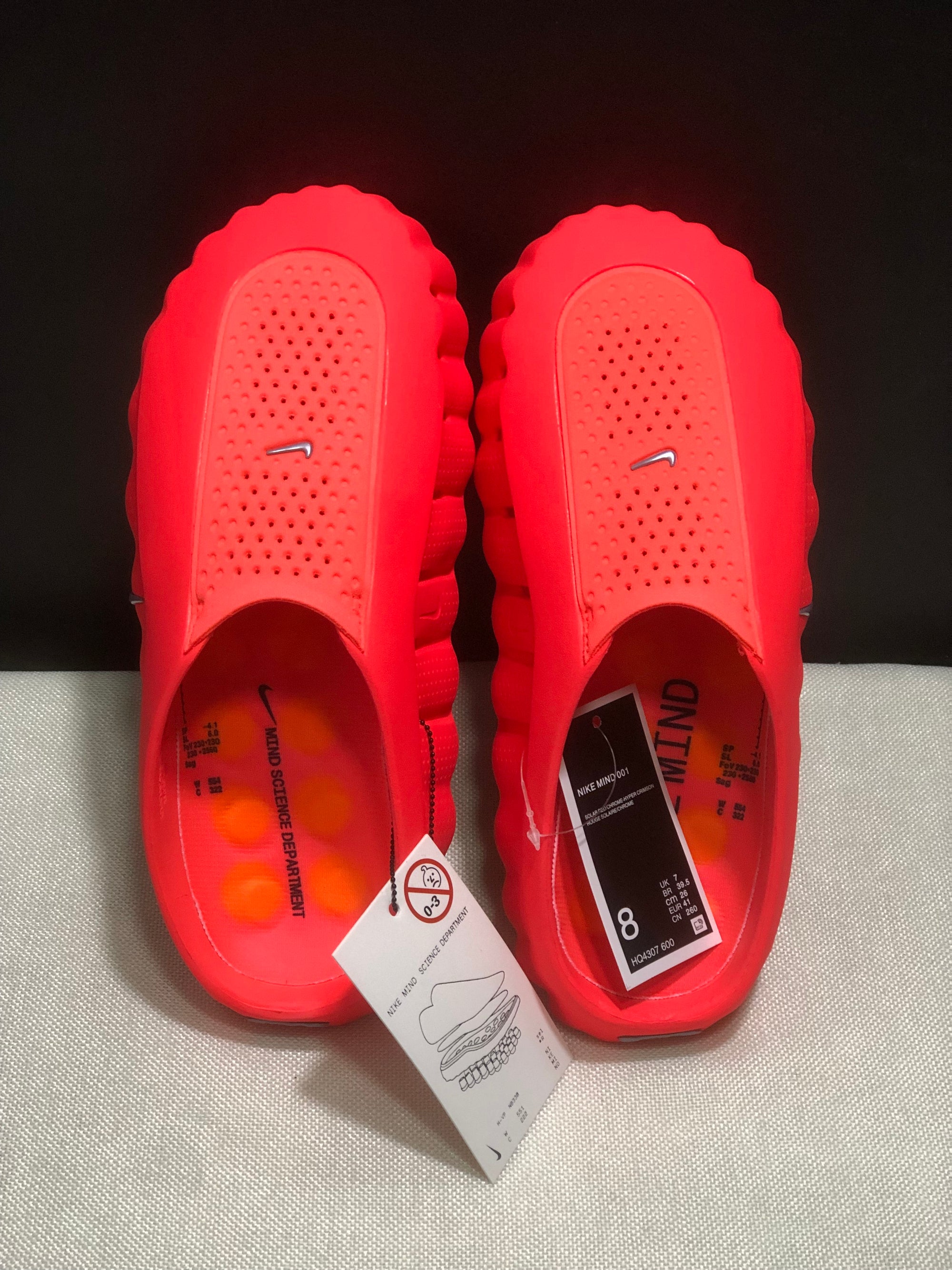 Slide Nike Mind 001 Solar Red Vermelho