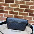 Pochete Gucci GG Embossed Supreme Azul 28x15x3.5cm
