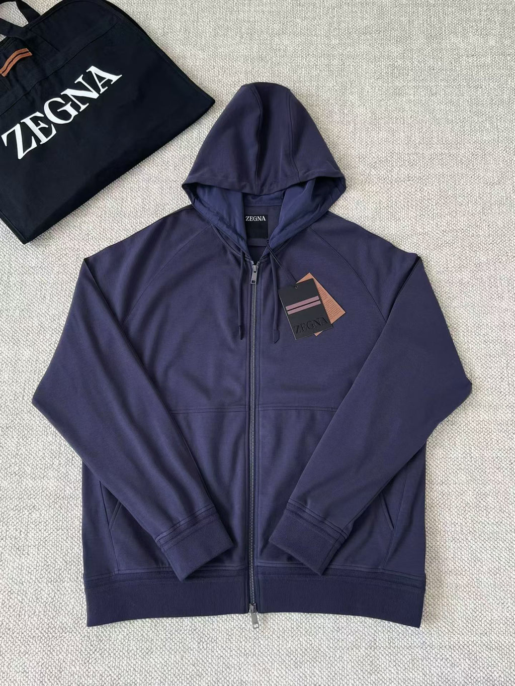 Conjunto Moletom Zegna Azul