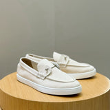 C. Louboutin Mocassim Chambeliboat Bege