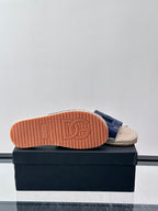Espadrilhe DG com logo gravado Azul couro