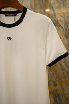 Camiseta Dolce & Gabbana D&G de algodão com bordado Branca