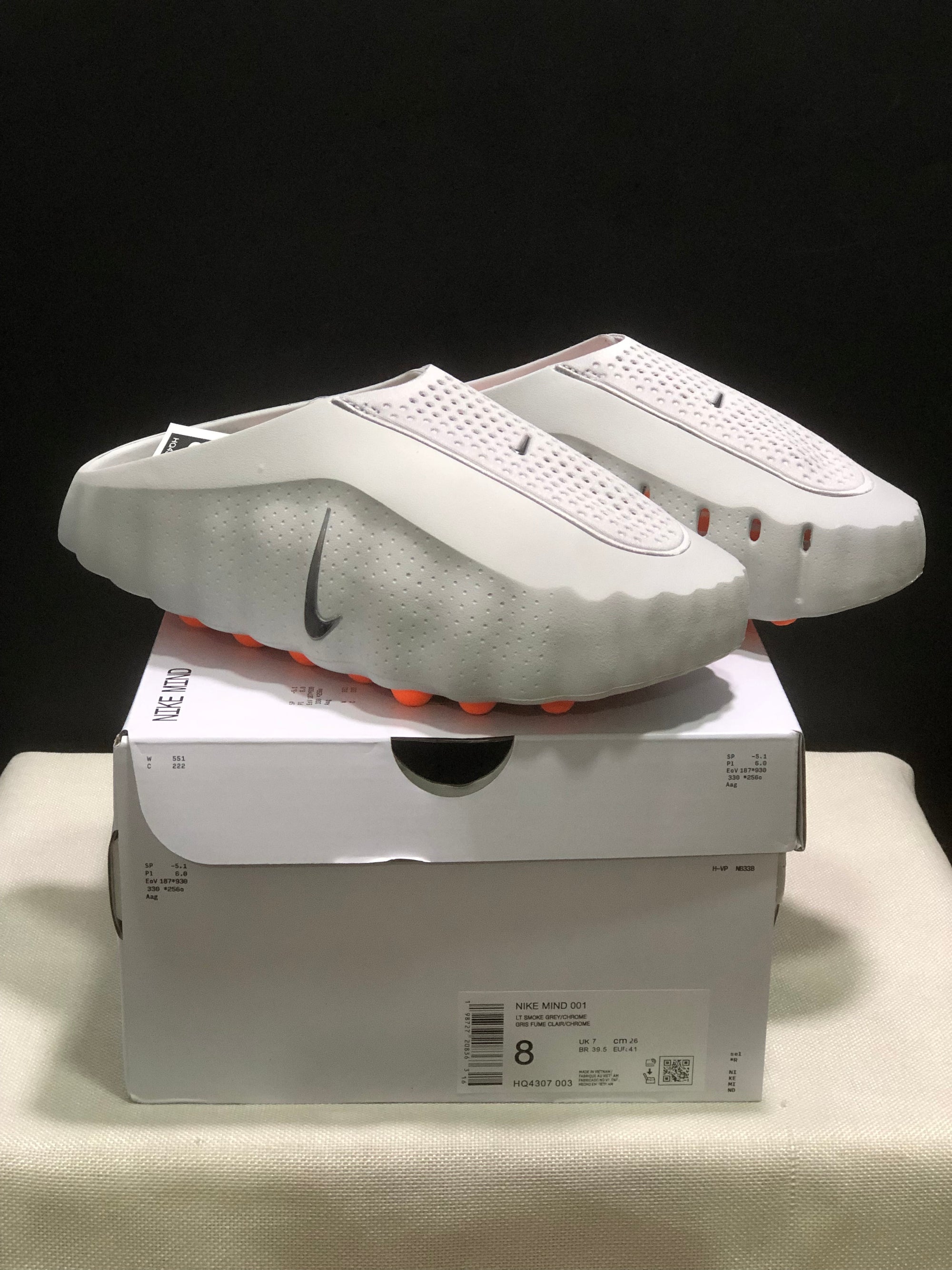 Slide Nike Mind 001 Light Smoke Grey Cinza