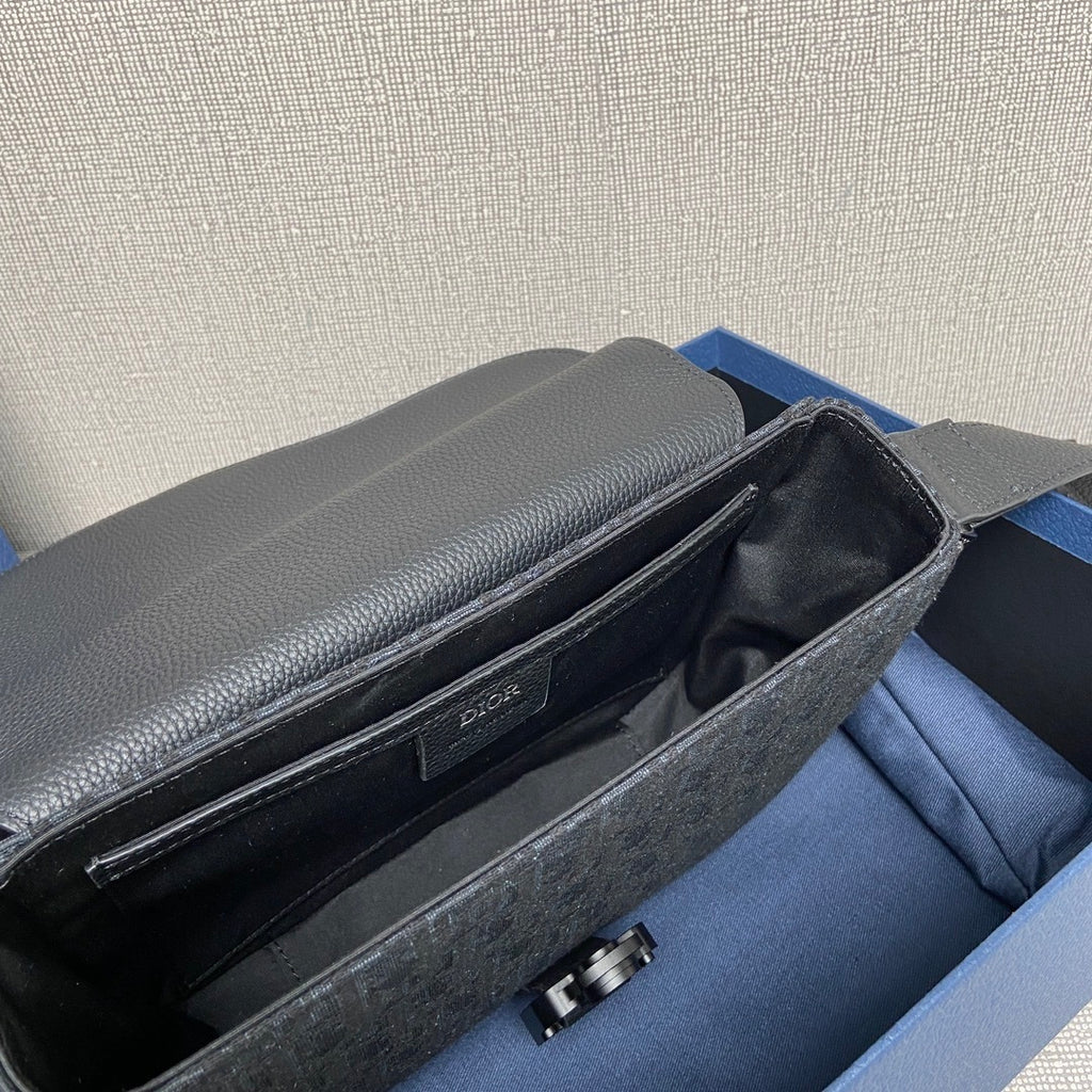 Bag Dior Saddle Messenger Pequena Oblique Azul 23x18x6CM