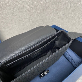 Bag Dior Saddle Messenger Pequena Oblique Azul 23x18x6CM