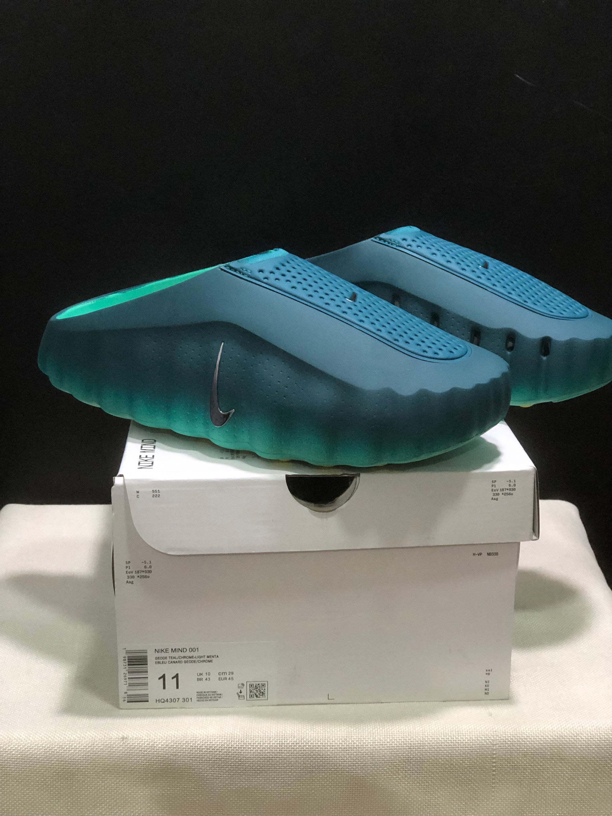 Slide Nike Mind 001 Verde degradê