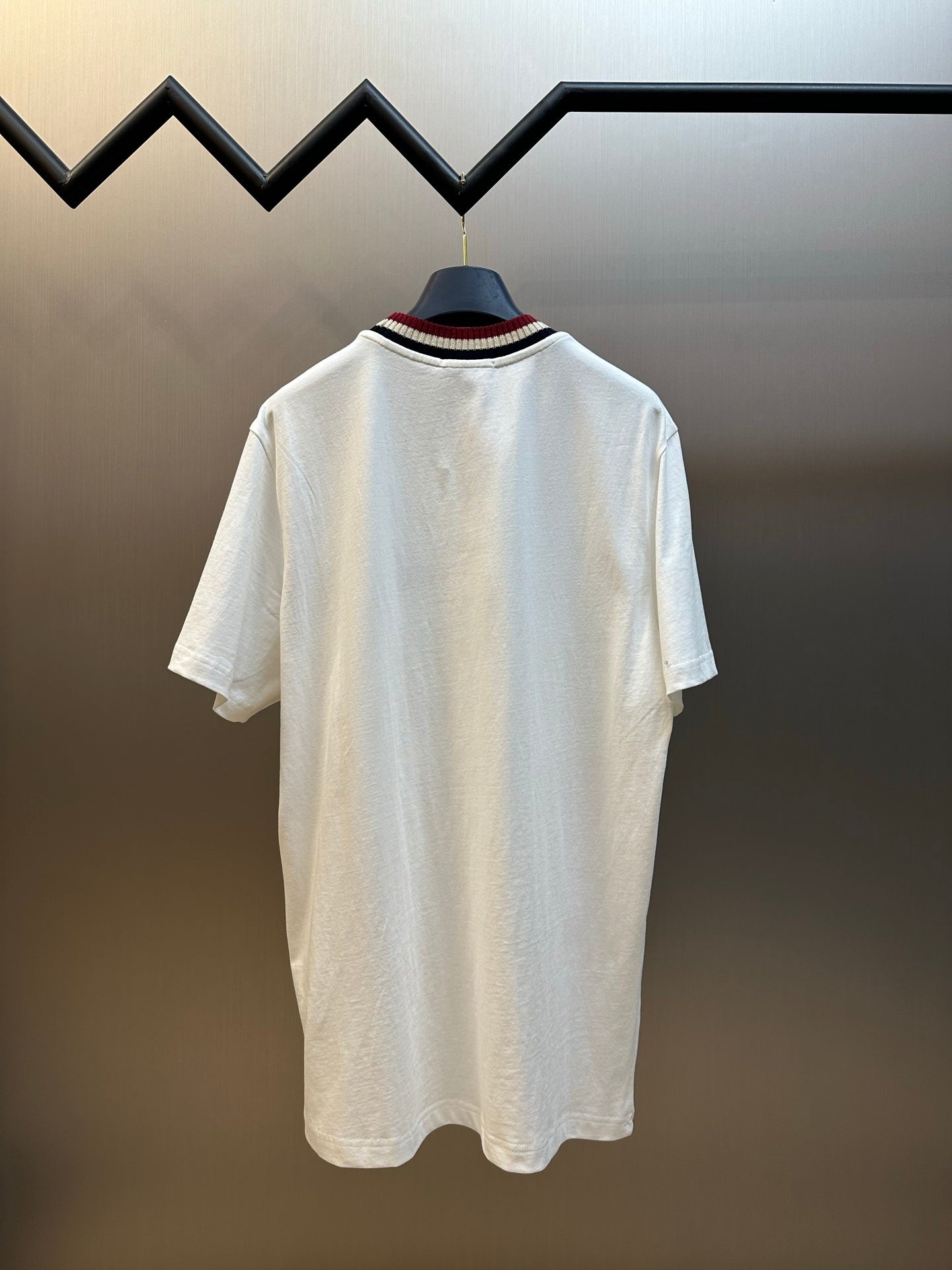 Camiseta Moncler de algodão com logotipo bordado Branco