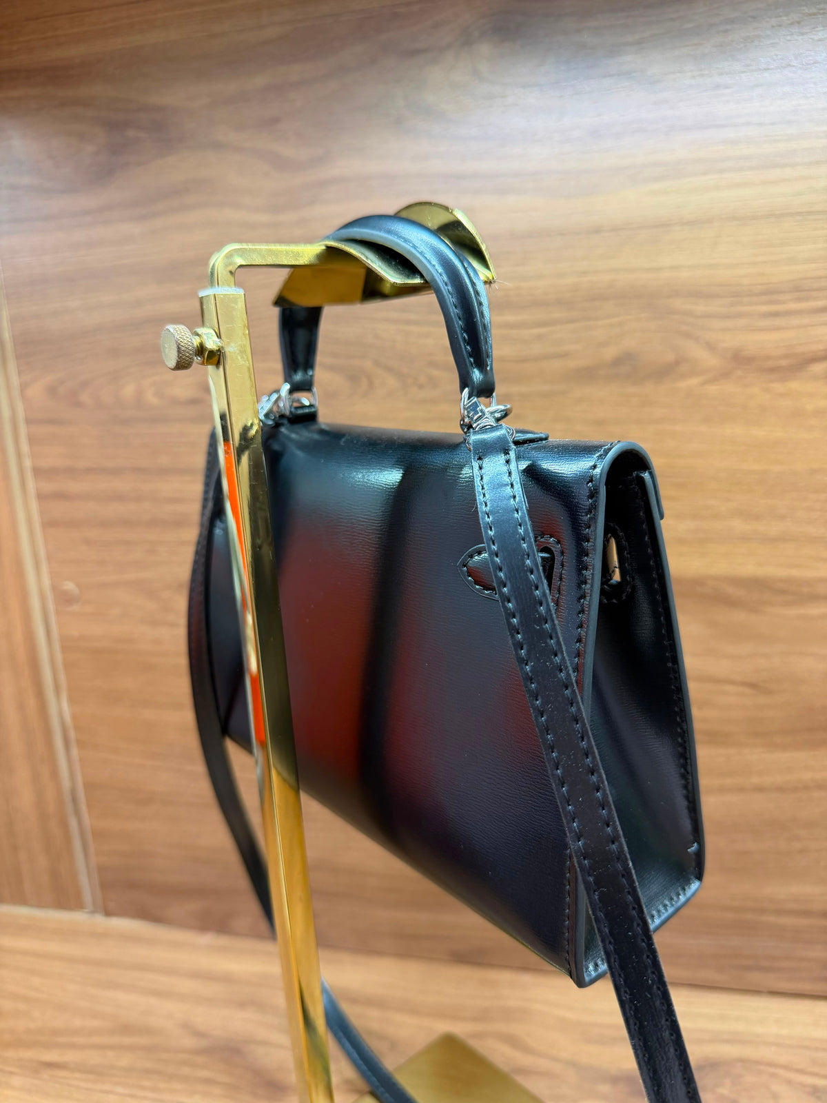 Hermès mini Kelly preta 20cm pronta entrega
