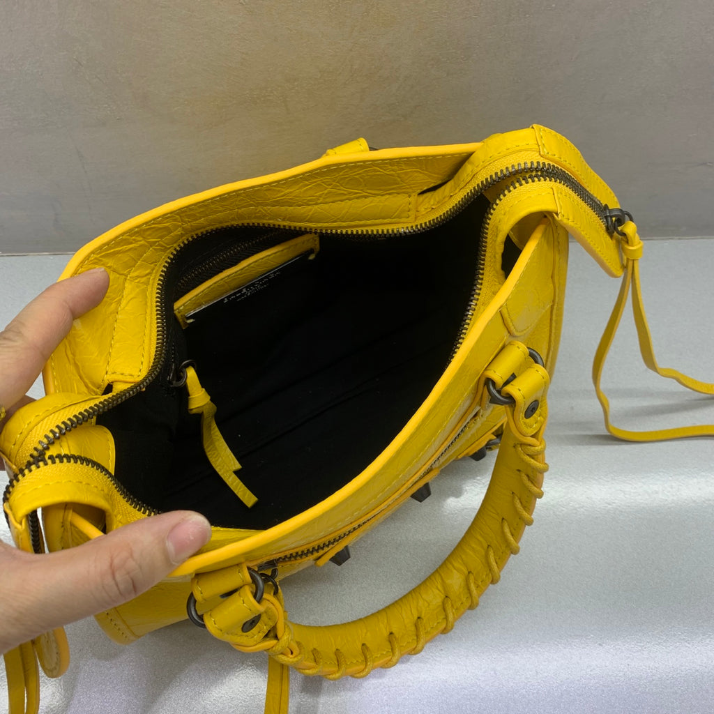 Bolsa Balenciaga Le City Mini 23x10x16cm amarelo