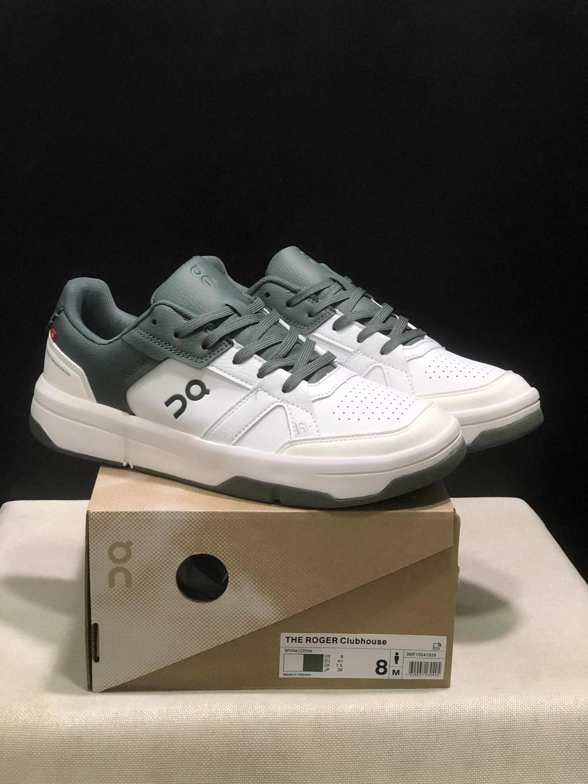 Tênis On The Roger Clubhouse Branco em detalhes Verde